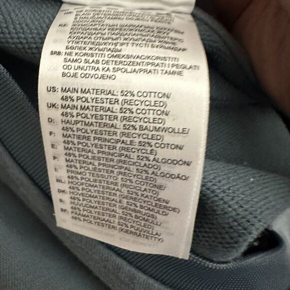 Adidas Blue Logo Shirt Dress Women’s Medium Leopard Graphic Tee Long Length - Picture 8 of 8